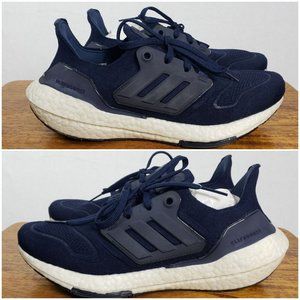 Men's Adidas UltraBoost 22 Running Shoes Size 7.5 GX5461 Navy Blue Used Once